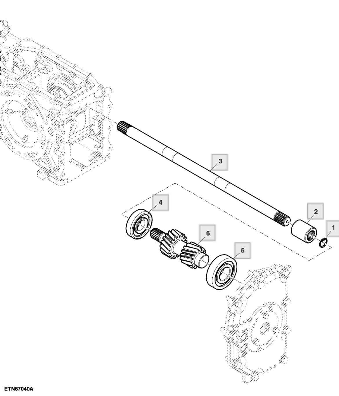 Trục vào PTO, ly hợp đơn, PTO kép